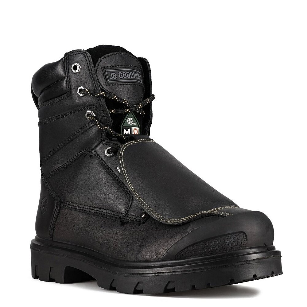 New Men's JB Goodhue Ricochet2 black safety boot with external metatarsal